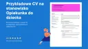 Przykładowe CV na stanowisko opiekunki w żłobku. Anna Kaczkowska, opiekunka z ponad 10-letnim doświadczeniem, oferuje profesjonalną opiekę nad dziećmi.