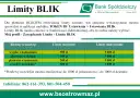 Tabela z limitami transakcji BLIK: wypłaty z bankomatu, płatności w sklepie, w internecie i przelewy na telefon.