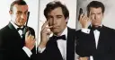 Sean Connery, Timothy Dalton i Pierce Brosnan – oto kto grał Jamesa Bonda po kolei, w eleganckich smokingach i z bronią w ręku.
