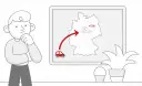 Zamyślony człowiek patrzy na mapę Niemiec z czerwoną strzałką wskazującą na wzrost o +10% dla pcc3.