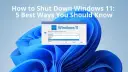 Jak wyłączyć komputer w Windows 11 - proste kroki, które musisz znać