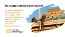 Pracownicy montują deskowanie dachu. Koszt deskowania dachu zależy od jego wielkości i złożoności konstrukcji.