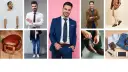 Różnorodne propozycje na styl mężczyzny: od casualowych t-shirtów po eleganckie garnitury i akcesoria.