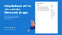 Przykładowe CV na stanowisko Kierownik sklepu. Dariusz Martyna, doświadczony menedżer z umiejętnościami zarządzania zespołem i obsługi klienta.