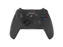 Czarny gamepad Genesis PV58 z podświetlanymi przyciskami i diodami LED.