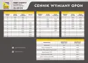 Cennik wymiany opon: osobówki od 25 zł, 4x4 od 30 zł, dostawcze od 30 zł. Sprawdź, ile kosztuje wymiana opon w Dobrym Warsztacie.