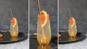 Orzeźwiająca Paloma z grejpfrutem i słomką, obok Tequila Sunrise.