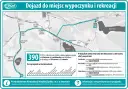 Mapa z trasą linii 390 PKM Jaworzno do Zalewu Sosina i Parku Gródek. Rozkład jazdy autobusów.