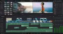 Darmowy program do montowania filmów, gdzie tworzysz wakacyjne wideo. Widok edycji z klipami wideo i ścieżkami audio.