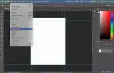 Menu Plik w Photoshopie z podświetloną opcją "Place Embedded".