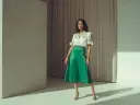 Co ubrać do zielonej spódnicy, aby wyglądać stylowo i modnie?