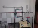 Instalacja hydrauliczna z pompą obiegową CO i kotłem.
