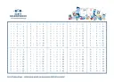 Tabliczka mnożenia do 10 z Kart Grabowskiego. Dzieci uczą się mnożenia, patrząc na kolorowe przykłady.