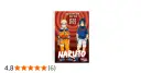 Naruto und Sasuke stehen vor einem roten Hintergrund. Naruto trägt seine orangefarbene Kleidung, Sasuke seine blaue.