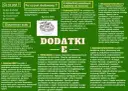Dodatki do żywności E: glutaminian sodu, erytrozyna, benzoesan sodu, czerwień allura, TBHQ, aspartam.