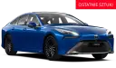 Niebieski Toyota Mirai, samochód wodorowy, pokazuje jak działa hybryda toyoty. Ostatnie sztuki!