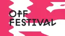 Logo OFF FESTIVAL z falistym, różowym tłem. Czekamy na ogłoszenie lineupu!