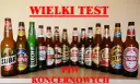 Rząd butelek piwa różnych marek, w tym Żubr, Lech, Tyskie, Tatra, Warka.