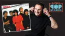 Nenas Albumcover "99 Luftballons" und ein Mann mit Kopfhörern.
