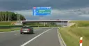 Autostrada A2 z tablicą kierunkową na Terespol, Jakubów i Starą Niedziałkę.