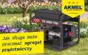 Agregat prądotwórczy Fogo FH 9000 TRE w otoczeniu wiosennych kwiatów. Dowiedz się, jak długo może pracować agregat prądotwórczy.