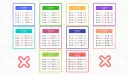 Tablice mnożenia od 1 do 10, w tym mnożenie przez 9. Pomoc dydaktyczna do nauki matematyki.