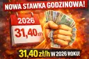 Nowa stawka godzinowa 31,40 zł/h w 2026 roku! Zastanawiasz się, ile można pracować na umowę zlecenie?