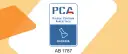 Logo PCA z napisem "Polskie Centrum Akredytacji" i symbolem kolby. Informacja o tym, ile kosztuje akredytacja laboratorium, jest kluczowa dla firm.