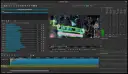 Shotcut, program do łączenia filmów, z widocznym edytorem audio i wizualizacją dźwięku.