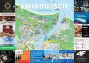 Mapa Świnoujścia z zaznaczonymi atrakcjami, hotelami, restauracjami i punktami usługowymi. Znajdziesz tu świnoujście atrakcje mapa.
