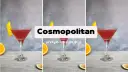 Cosmopolitan przepis na drinka z pomarańczą i skórką.