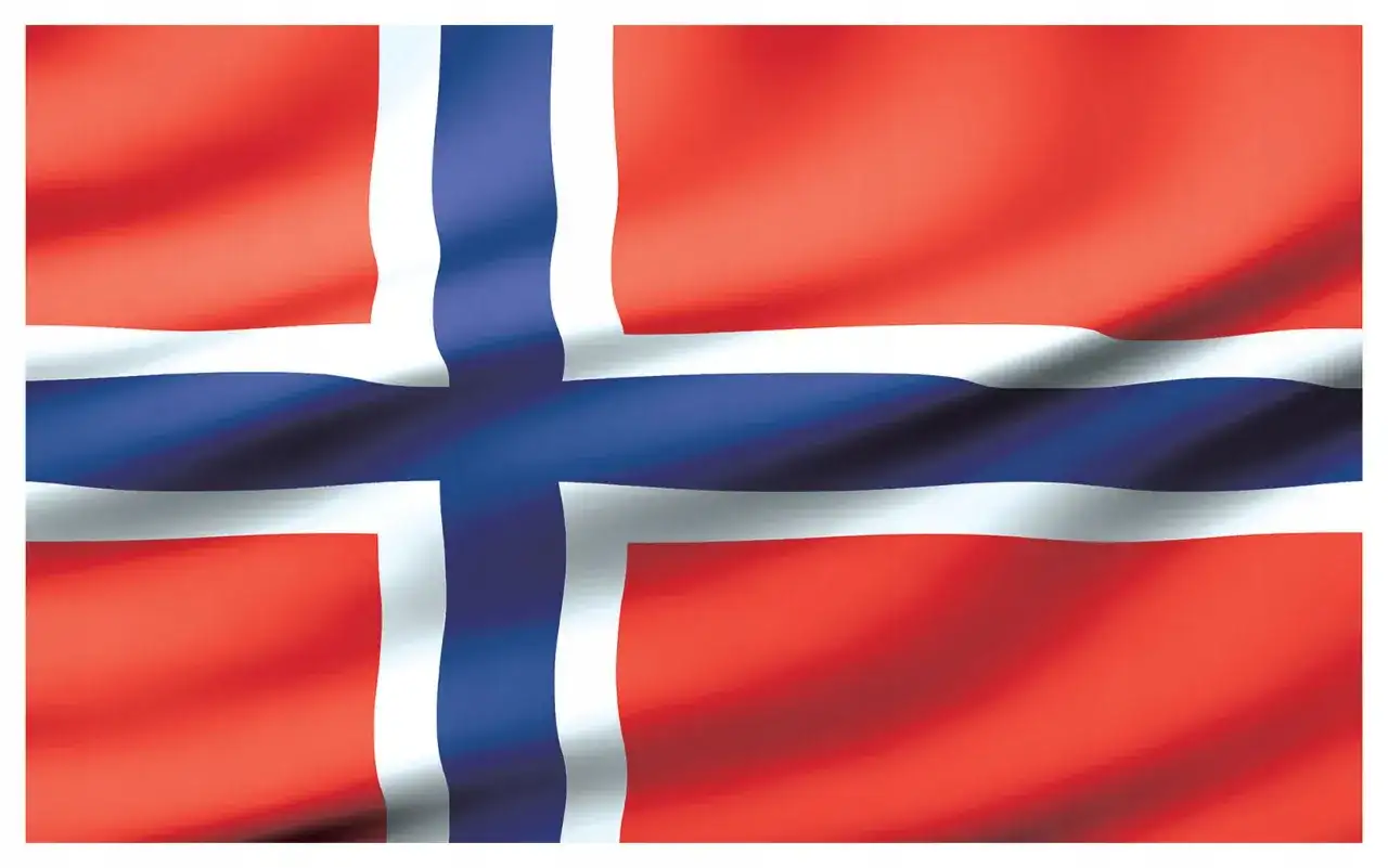 Jak nie pomylić flagi Norwegii - Czerwone tło, niebieski krzyż