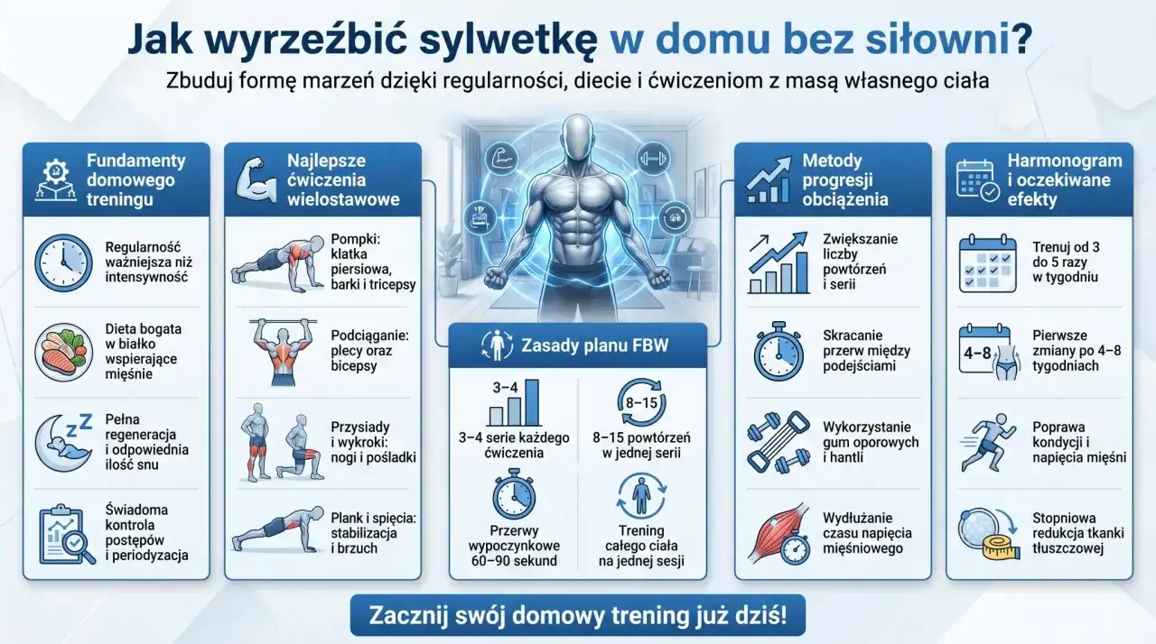 Trening w domu - Skuteczny plan bez siłowni i sprzętu