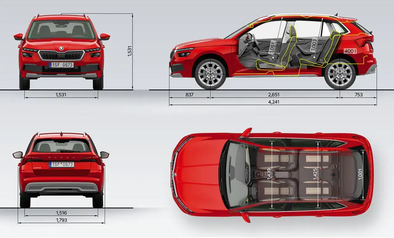 Skoda Kamiq – wymiary i praktyczność. Czy to auto dla Ciebie?