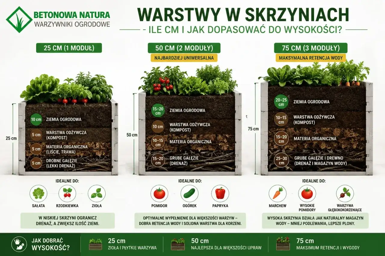 Wypełnienie grządki podwyższonej - Co wsypać, by rosło?
