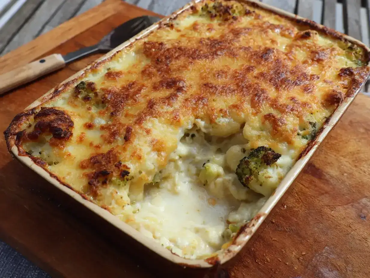 Ostgratinerad Blomkål & Broccoli - Krämig & Smakrik Gratäng