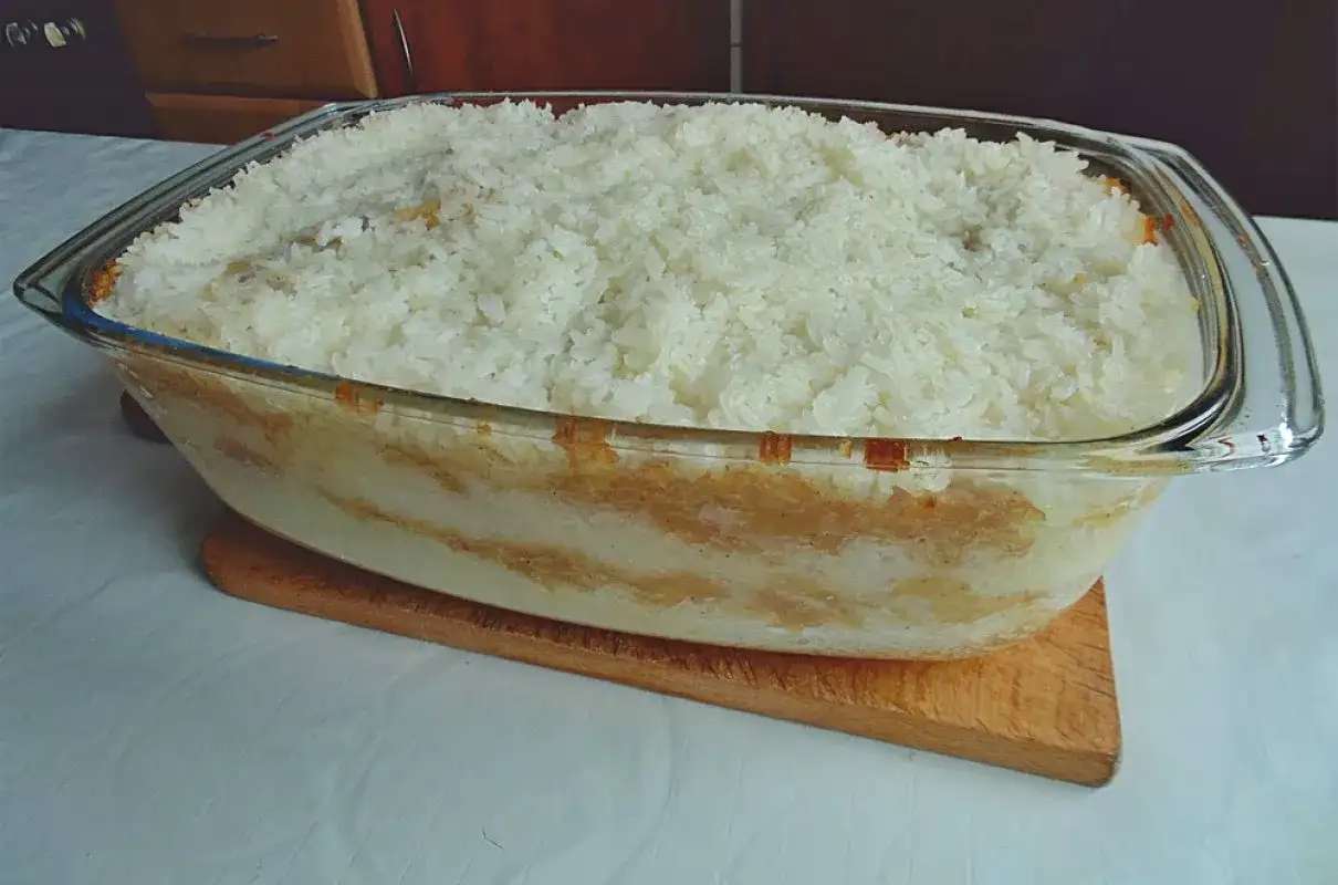 Zapiekanka ryżowa z jabłkami - przepis Ewy Wachowicz (kremowa!)