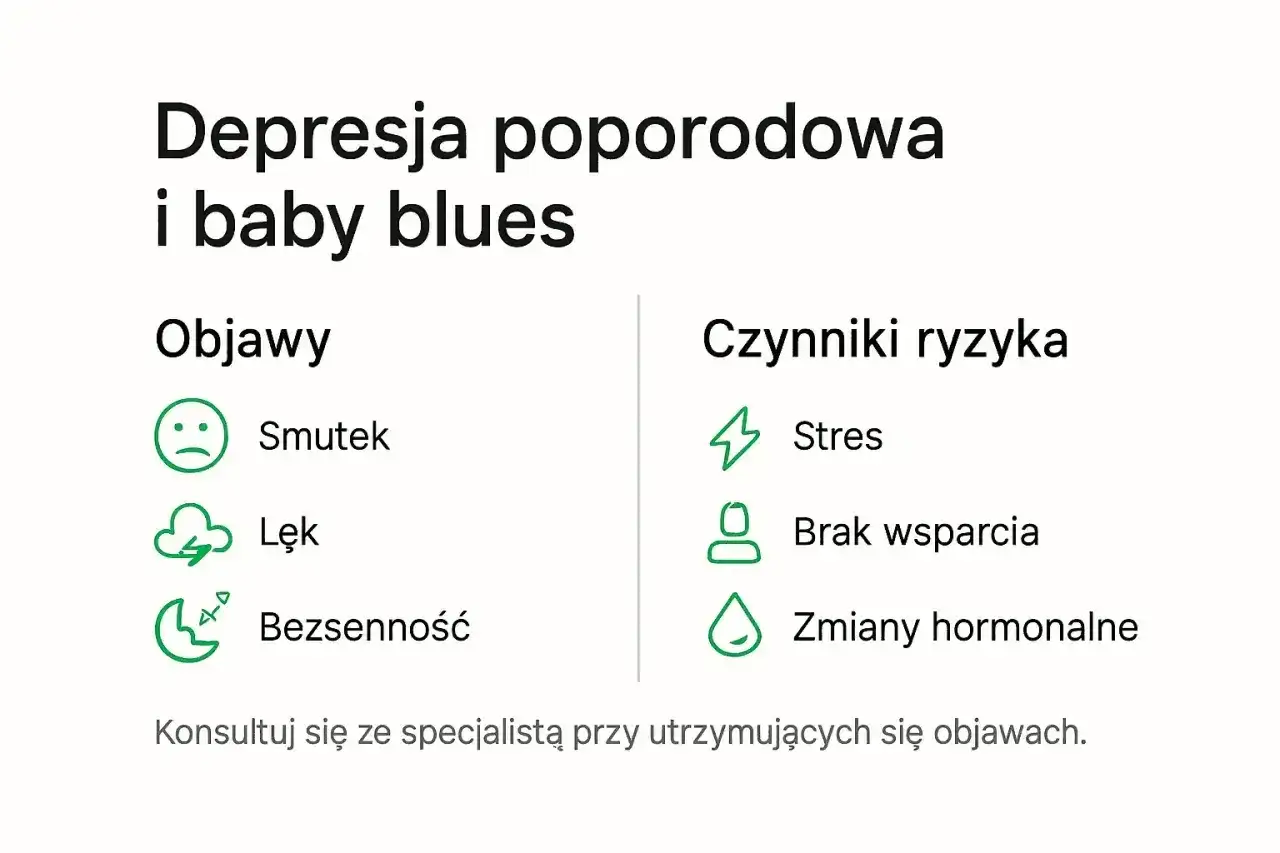 Depresja poporodowa - jak odróżnić ją od baby blues?