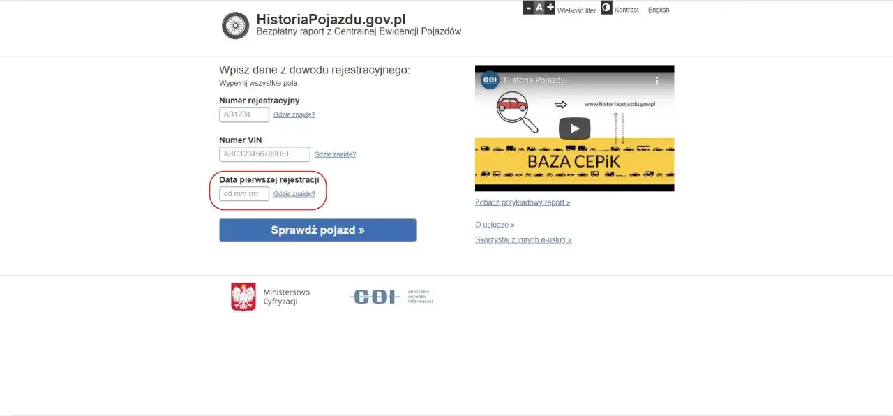 Data pierwszej rejestracji pojazdu - jak czytać ją przed zakupem