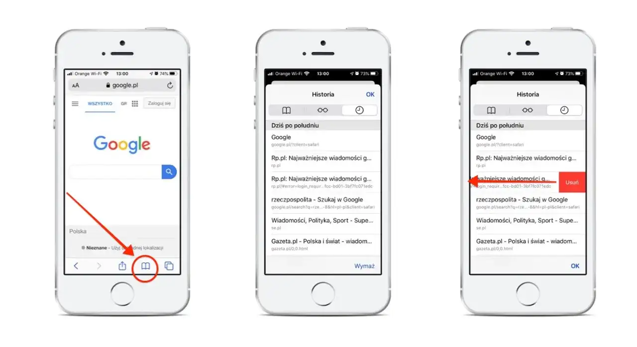 Jak usunąć historię w Safari - iPhone, iPad, Mac