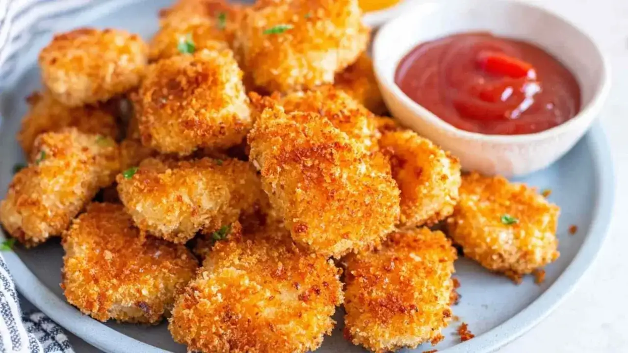 Nuggetsy z kurczaka w air fryerze - chrupiące i soczyste