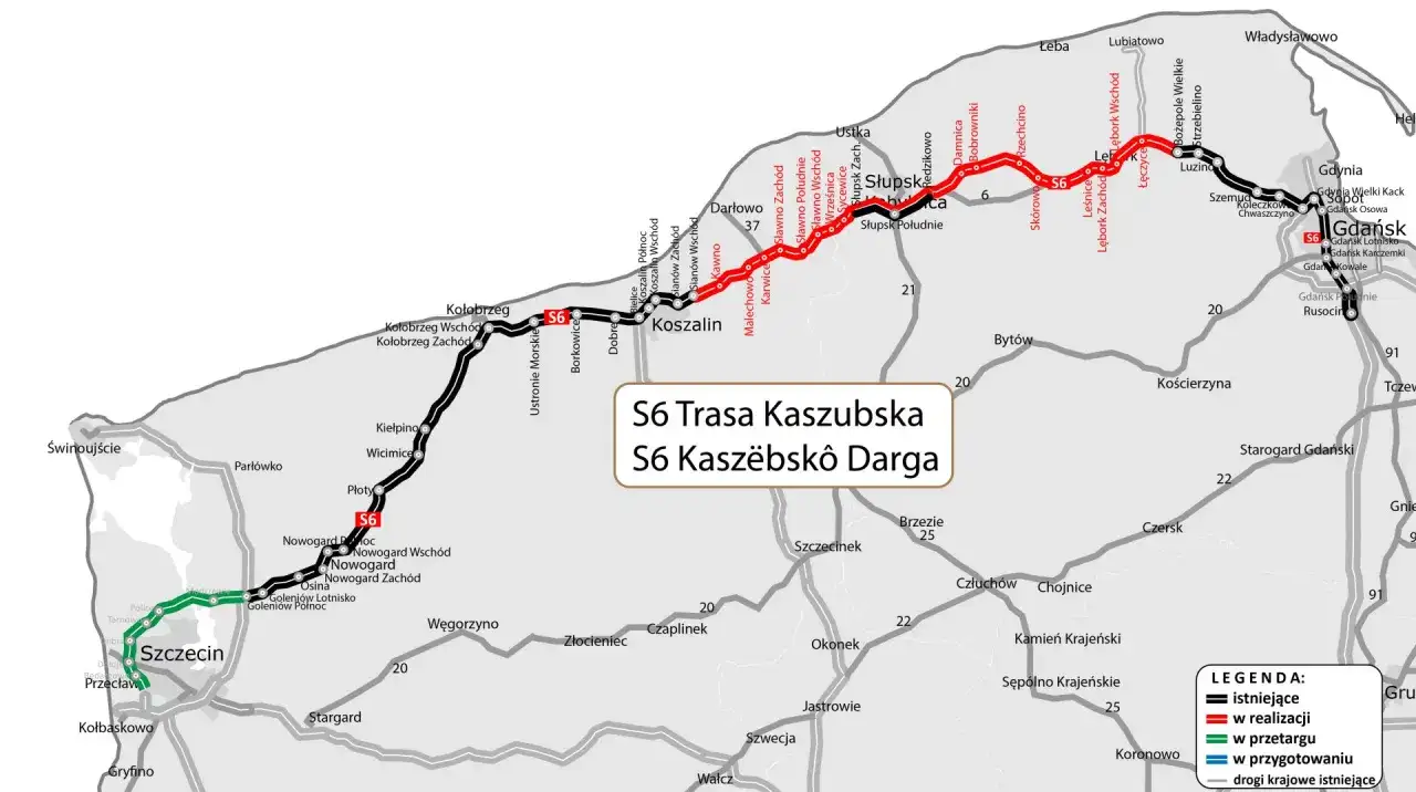 Trasa Kaszubska S6 - Jak jechać bez korków do Gdyni?