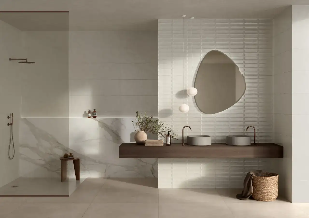 Piastrelle bagno - come scegliere la posa che cambia lo spazio