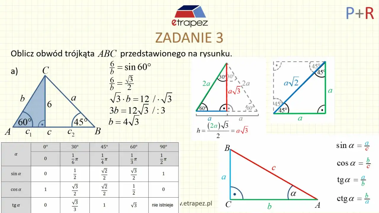 Sinus 60 stopni - √3/2. Jak zapamiętać i używać?