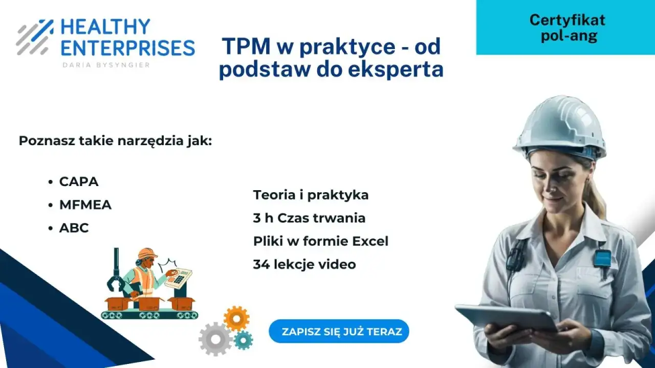 TPM w praktyce - jak ograniczyć przestoje i chaos w produkcji