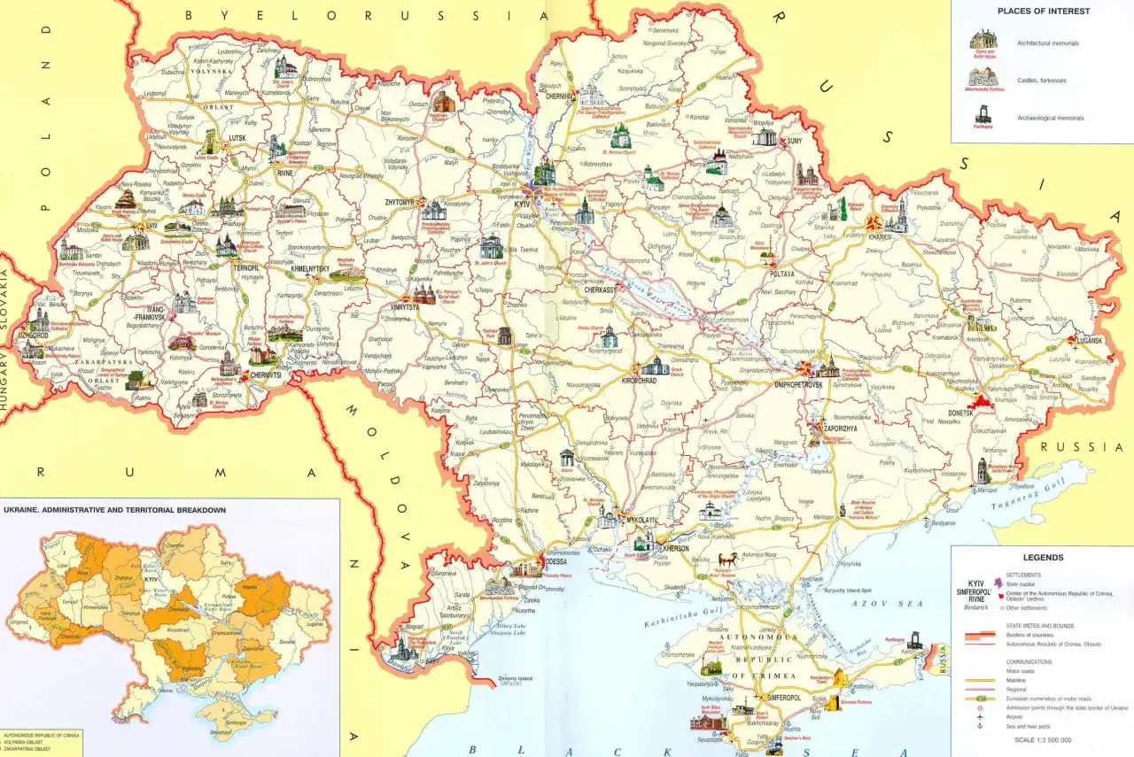 Gdzie leży Ukraina? Mapa, atrakcje i plan podróży