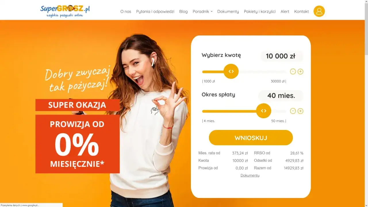 Super Grosz pożyczka: Koszty, wymagania i jak wnioskować?