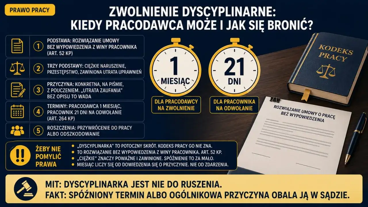 Zwolnienie dyscyplinarne - kiedy jest zgodne z prawem?