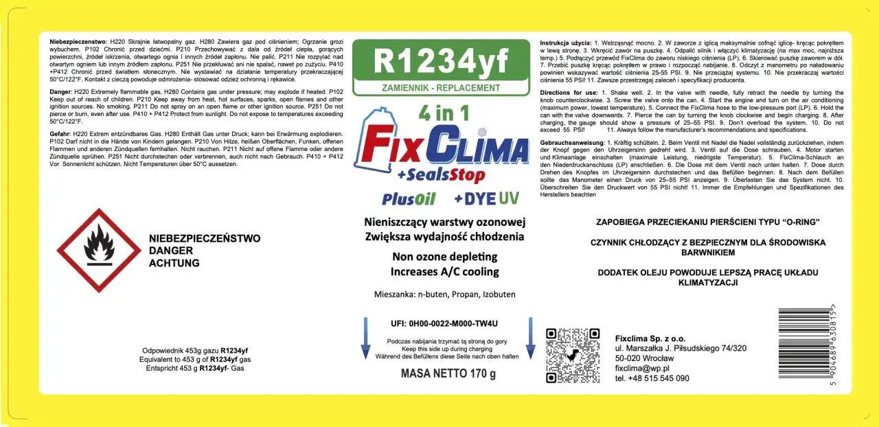 Czynnik klimatyzacji: R134a czy R1234yf? Wybierz dobrze!