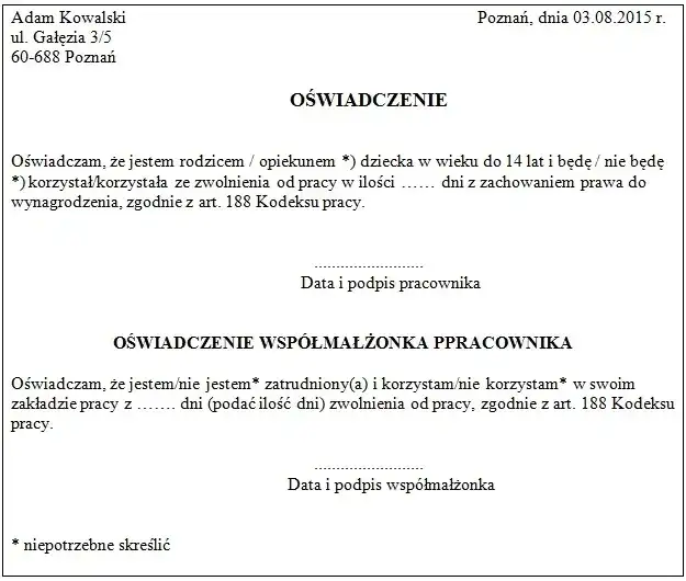 Ile opieki na dziecko w roku? Sprawdź, ile dni przysługuje rodzicom
